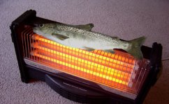 Fish on a heater