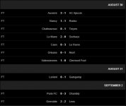 Round 6 results Round 6 results