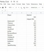 Parlayclub spreadsheet august 26th