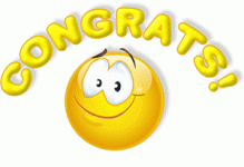 Congrats animation smiley 2018