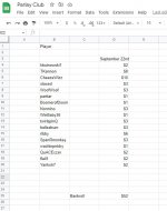 Parlayclub spreadsheet september 25th
