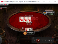A9o top pair contra flush draw