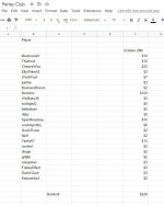Parlayclub spreadsheet october 28th