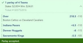 Parlay club parlay march 6th nba bb