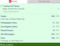 Parlay club parlay march 7th nbacollege bb