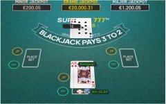 Get a natural blackjack