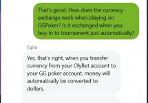 Olybet currency