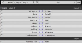 Round 3 results Round 3 results